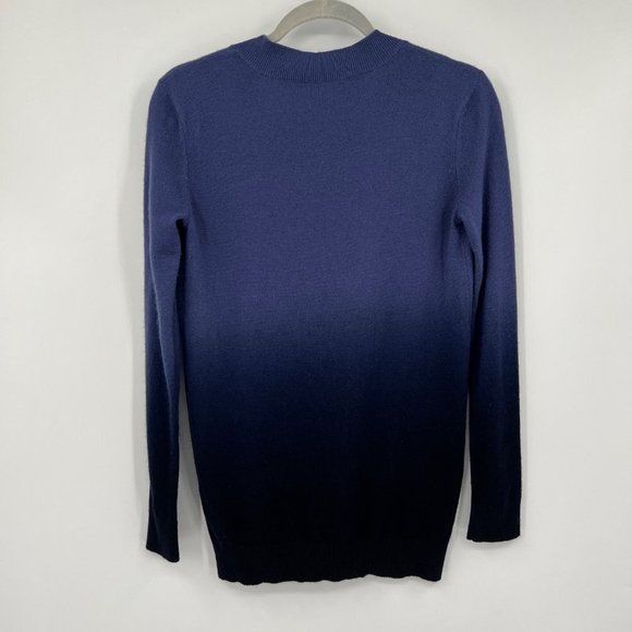 Vince Women's 100% Cashmere V-Neck Ombre Sweater Blue XS - Picture 6 of 11